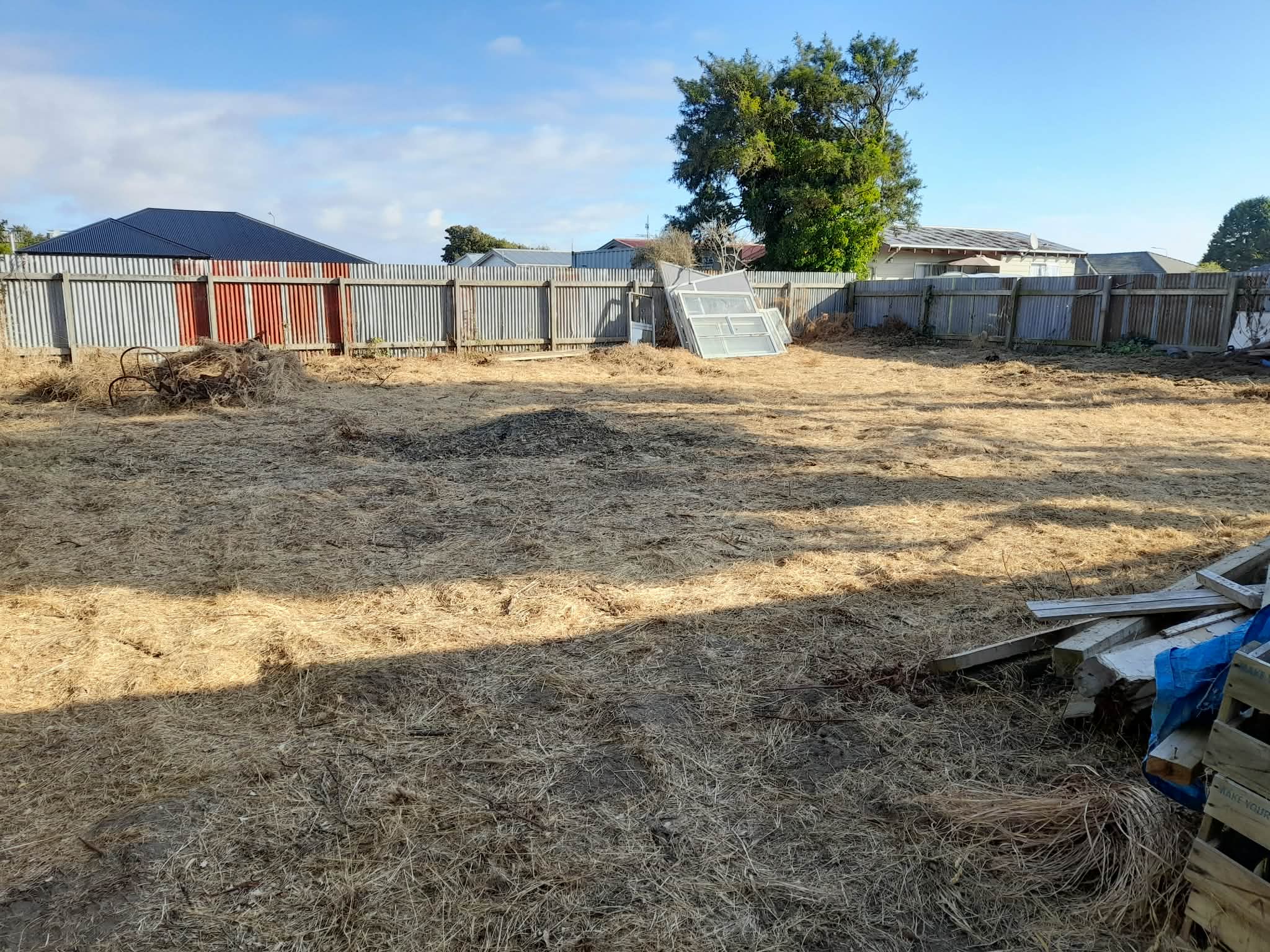 Job 1 after stump grinding