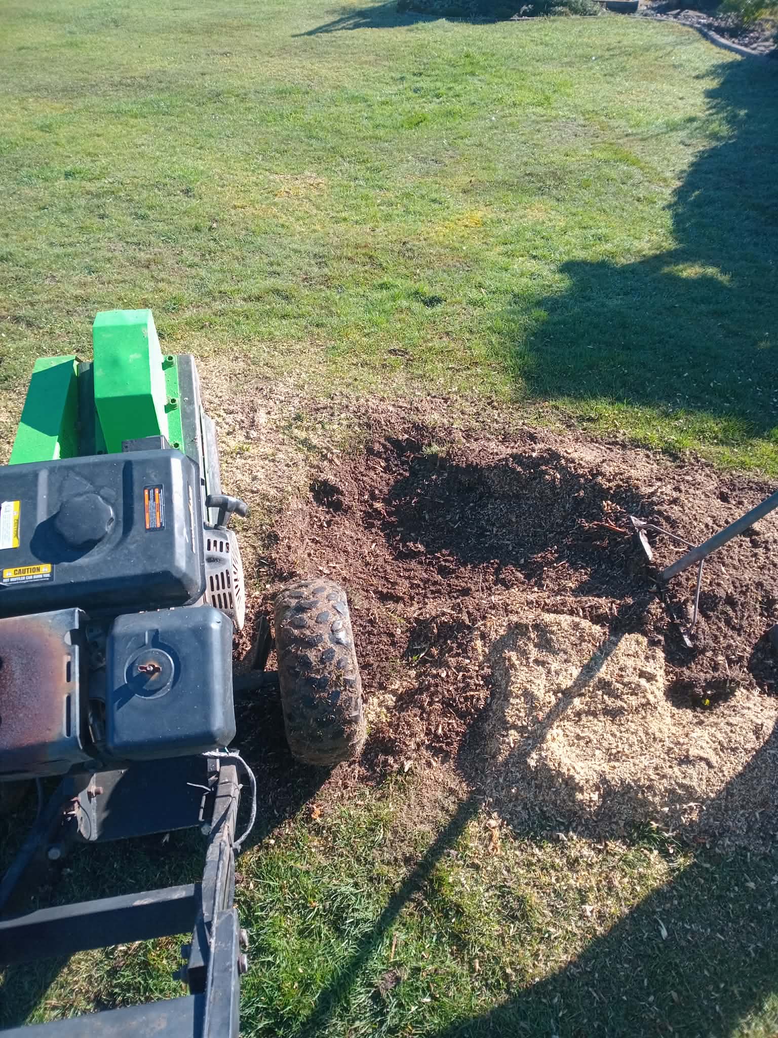 Job 2 after stump and root work